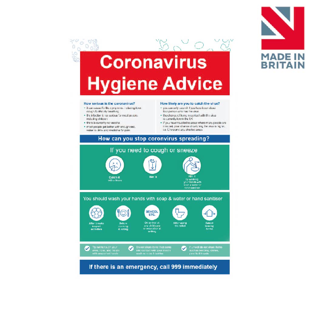 Sign | Coronavirus Hygiene Advice