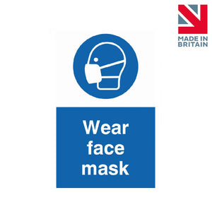 Sign | Wear face mask