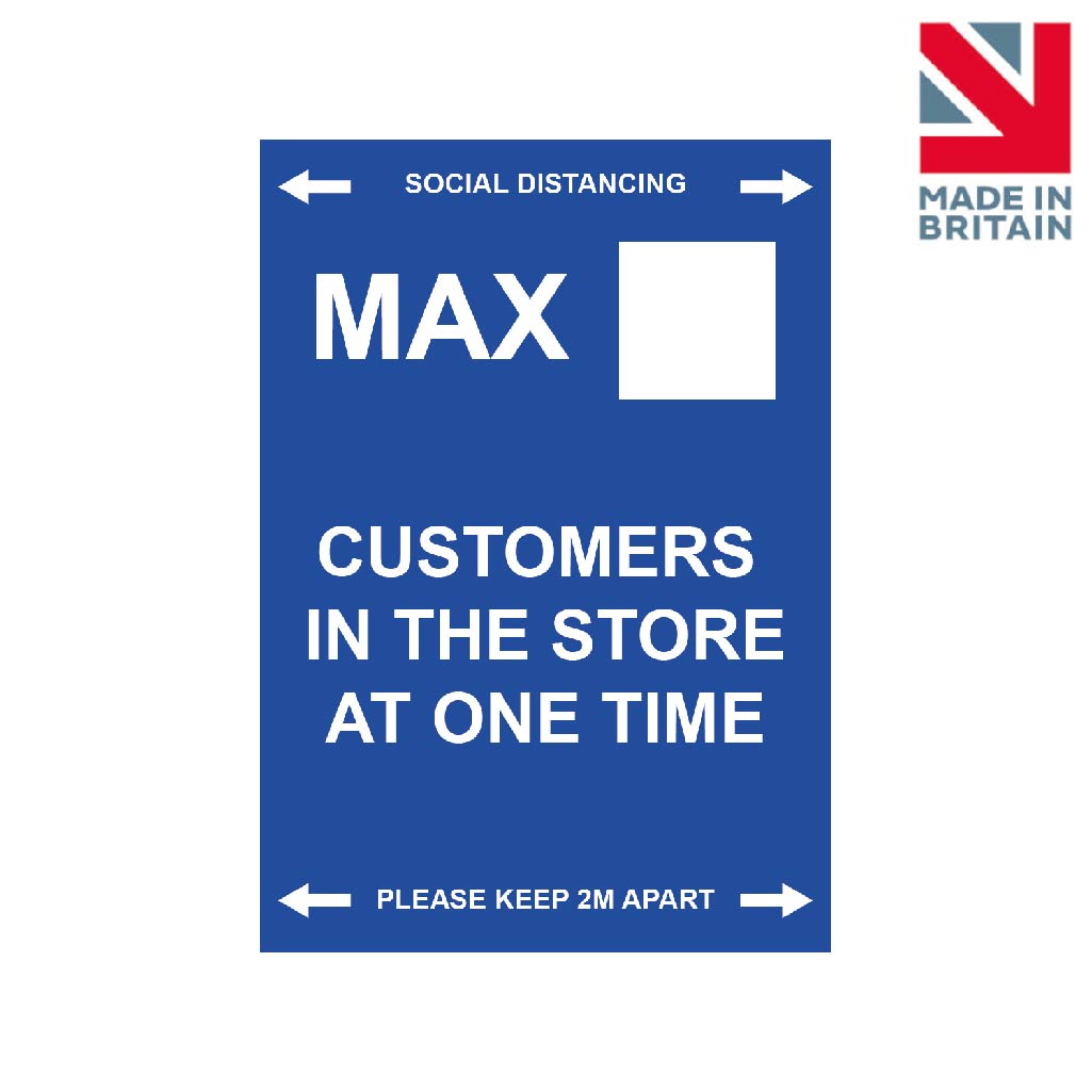 Sign | Max Customers